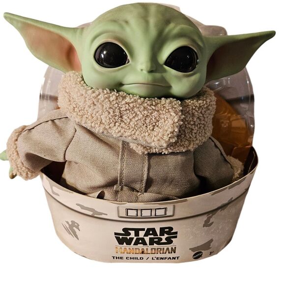 Star Wars The Mandalorian The Child / L'Enfant Grogu Mattel Plush - Picture 1 of 9